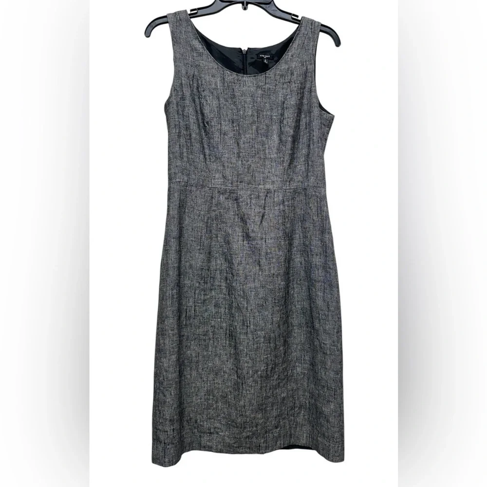 nine west black and white dress Nine West 3/4 Sleeve black and white dress with pockets